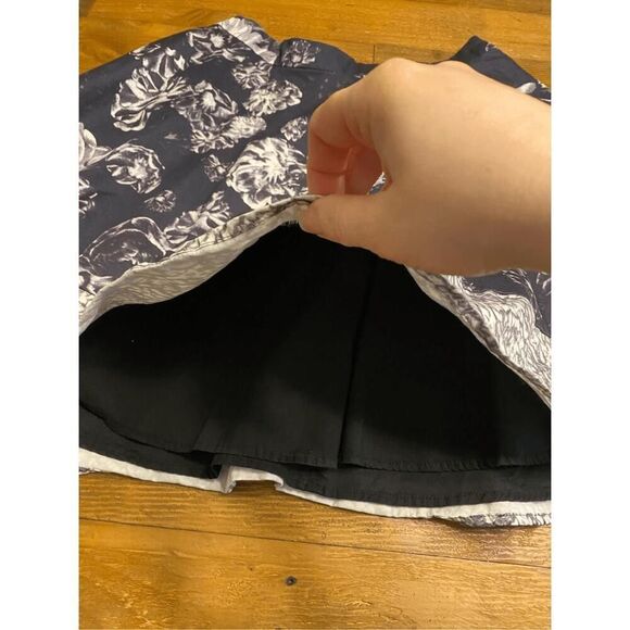 Prabal Gurung for Target size 8 Black White Floral A-Line Skirt spring - Picture 4 of 7